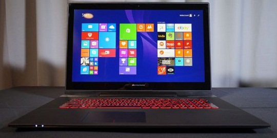 Lenovo pamer laptop gaming 17 inci dengan fitur touchscreen