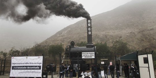 Peru musnahkan 7,7 ton kokain selundupan berkedok batu bara