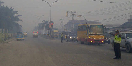 Tertutup kabut asap, pesawat batal mendarat di Bandara Sampit