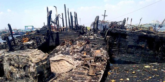 Polisi sebut KM Paus I terbakar akibat tumpahan pertamax