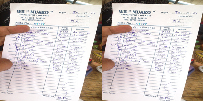 Nota Rumah Makan Download Template Nota Format CDR Nota Rumah Makan Download Template Nota Format CDR