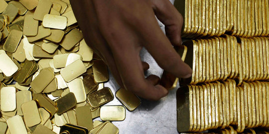 Harga emas di Jakarta dijual Rp 528.000 per gram