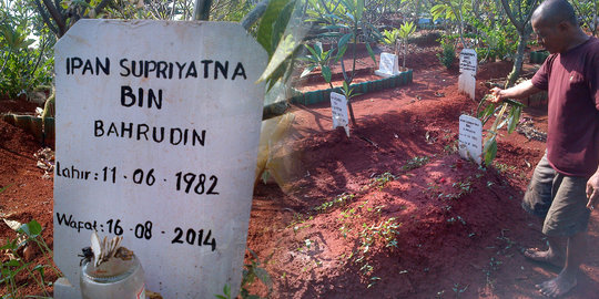 Ini makam diduga terkait kehebohan penampakan pocong di Bekasi