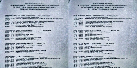 diklat untuk liburan