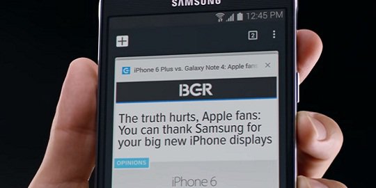 Lewat iklan, Samsung tuding iPhone 6 Plus tiru Galaxy Note 4