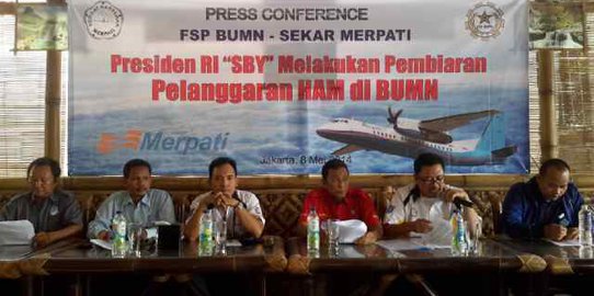 Karyawan Merpati kembali demo minta pembayaran gaji