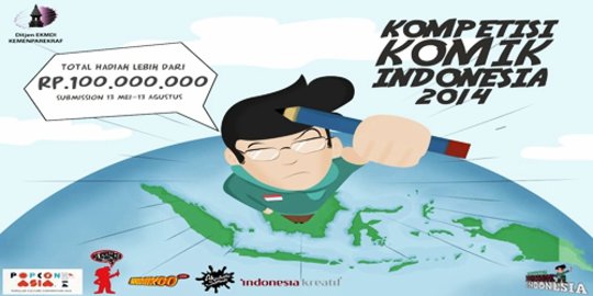 Inilah 16 besar nominasi Kompetisi Komik Indonesia 2014