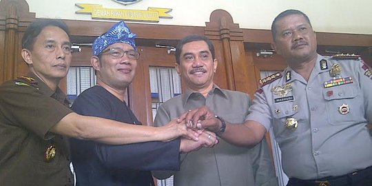Kompaknya Ahok dan Emil bikin poros Jakarta-Bandung