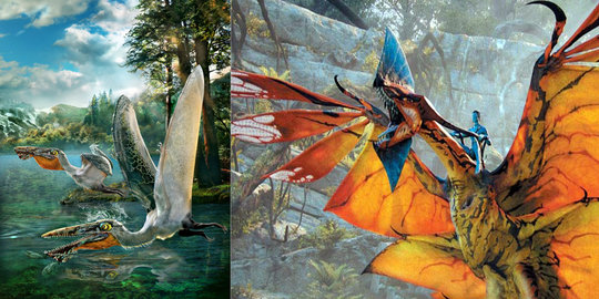 Naga terbang di  film  Avatar  ternyata benar ada jutaan 