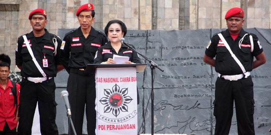 Rekernas IV PDIP, Mega pidato politik, Jokowi paparkan visi-misi