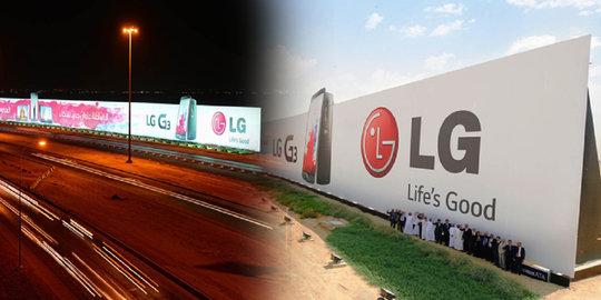LG pecahkan record dengan buat billboard terbesar sejagat