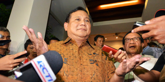 Prabowo: Saya suka di gunung, tapi enggak ngumpet