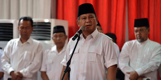 Prabowo: Alam akan memisahkan mana kader baik dan kutu loncat