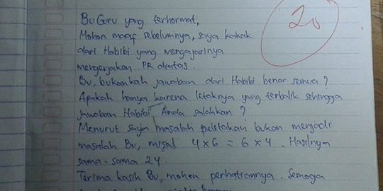 Ini pengakuan Erfas soal PR Matematika adik