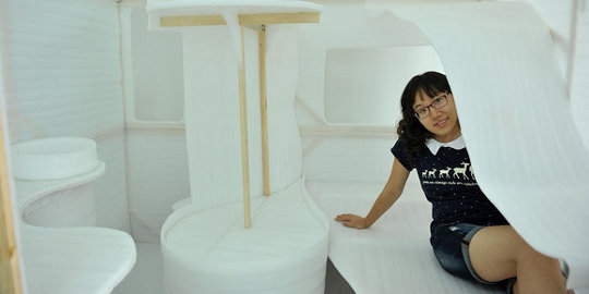 Mahasiswa China bikin desain apartemen mini selebar 2 meter