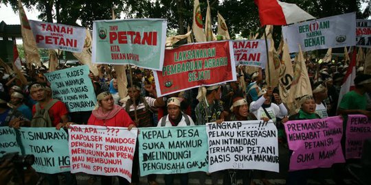 Hari Tani Nasional, seribuan petani geruduk DPRD Sumut