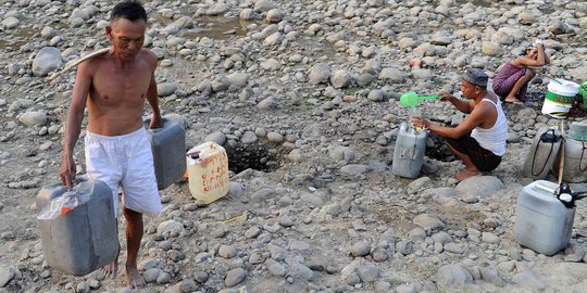 Krisis air bersih, warga lereng Merapi dirikan posko kekeringan