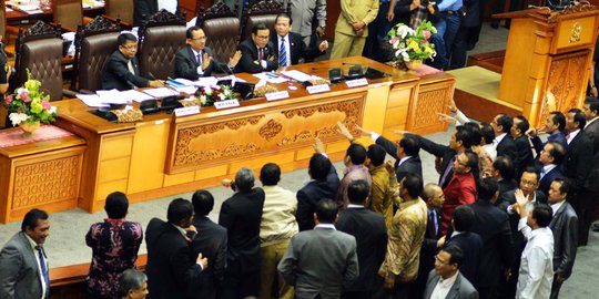 Walk out dari paripurna RUU Pilkada, Demokrat kompak bungkam