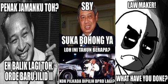 Ini meme lucu nan kocak sindir pengesahan RUU Pilkada