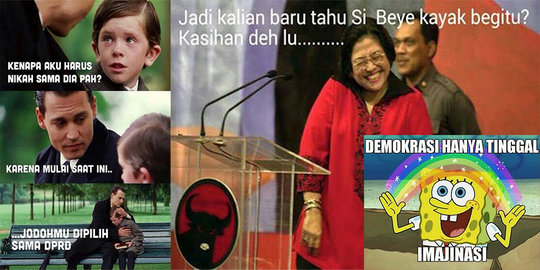 Berbagai meme lucu Pilkada dan SBY yang sedang tren di Sosmed