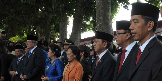 Di upacara Kesaktian Pancasila, Jokowi bikin heboh paduan suara