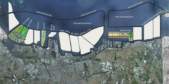 Tanggul raksasa Jakarta mulai dibangun 9 Oktober 2014