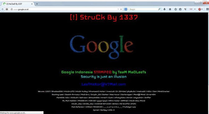 google diserang hacker