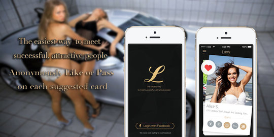 Luxy, aplikasi kencan untuk orang dengan duit min. Rp 2 miliar