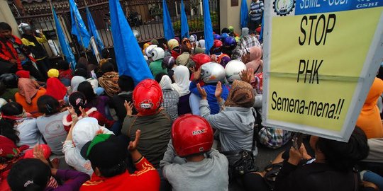 Demo di rumah bos, buruh pabrik kompor dihadang preman