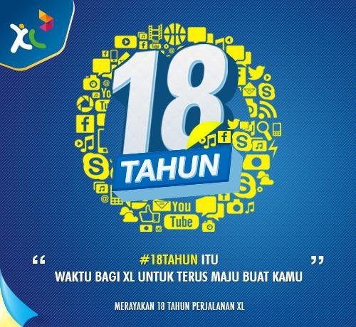 Selamat Ulang Tahun Pt Xl Axiata Yang Ke 18 Merdeka Com