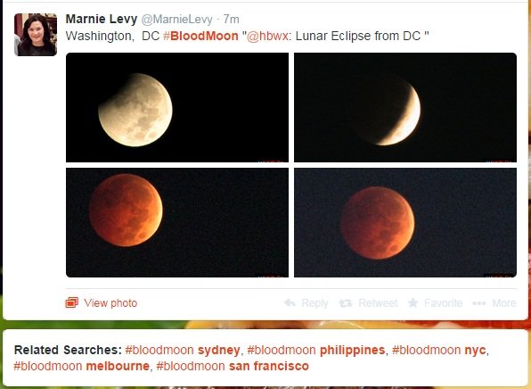 fenomena gerhana bulan di twitter