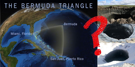 Lubang raksasa Siberia bantu ungkap misteri Segitiga Bermuda?