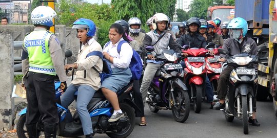 Tak punya SIM, ratusan pelajar di Bantul terjaring razia motor