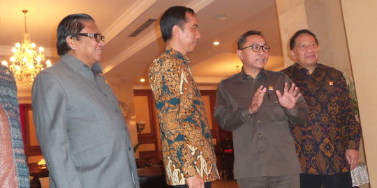 Pimpinan MPR sambangi rumah dinas Jokowi di Menteng