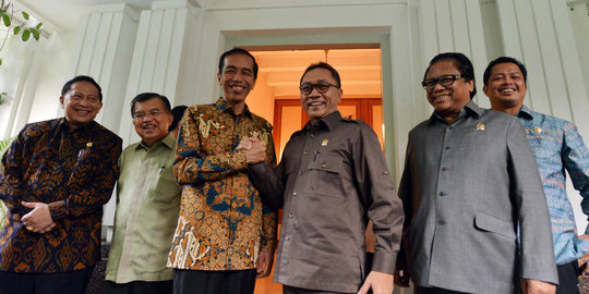 Pimpinan MPR temui Jokowi-JK di rumah dinas Gubernur DKI