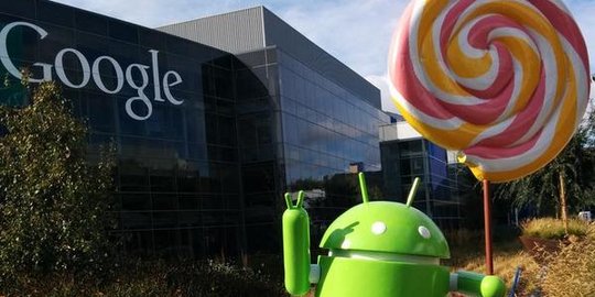 Keluarga baru, maskot lucu Android Lollipop hiasi halaman Google