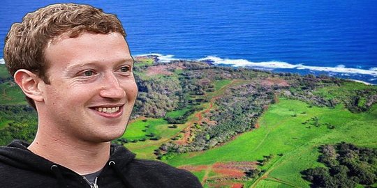 Mark Zuckerberg habiskan Rp 1,2 T untuk beli tanah di Hawaii