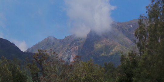 Jelang etape neraka Tour de Ijen, lereng gunung kebakaran