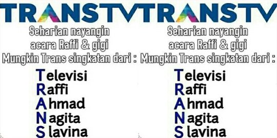 Siarkan live pernikahan Raffi & Gigi, nama Trans TV dipelesetkan