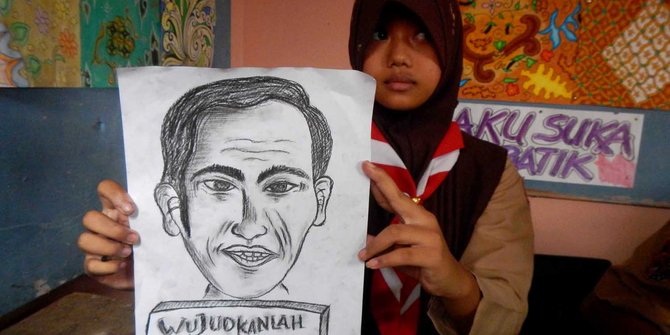 Jelang Pelantikan Presiden Murid Smp Purwokerto Lukis