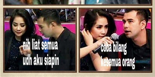 Ini meme lucu soal pernikahan Raffi-Nagita yang marak di sosmed