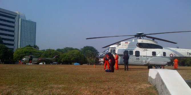 Heli Super Puma, Barracuda & Panser Anoa kawal pelantikan Jokowi