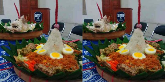 Jokowi dilantik, teman dan guru SMA 6 Solo potong tumpeng