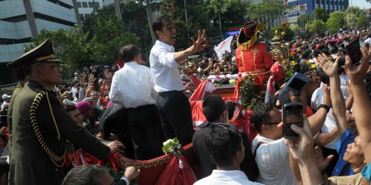 Cerita-cerita lucu saat arak-arakan Jokowi