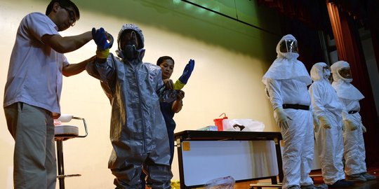 Waspada Ebola, tenaga medis di Filipina diberi pelatihan khusus