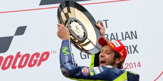 Juarai MotoGP Australia, Valentino Rossi menang pengalaman