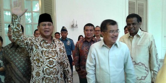 Prabowo tak mau dipuji soal datang ke pelantikan Jokowi