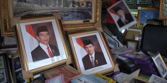 Belum ada foto resmi Presiden Jokowi, pedagang cetak sendiri