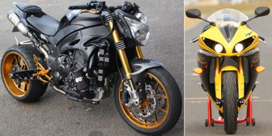 Wow, Yamaha R1 turbo streetfighter tembus 250 hp!