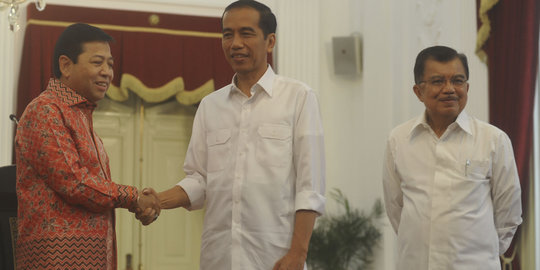 Sebelum umumkan menteri, Jokowi-JK menuju Wisma Negara